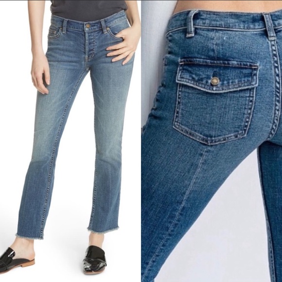 Free People Denim - Free People We the Free Button Fly Austin Straight Leg Jeans Size 29